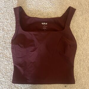 Stylest System DREAMSCULPT® TANKINI SWIM TOP Burgundy Size XS Square Neck